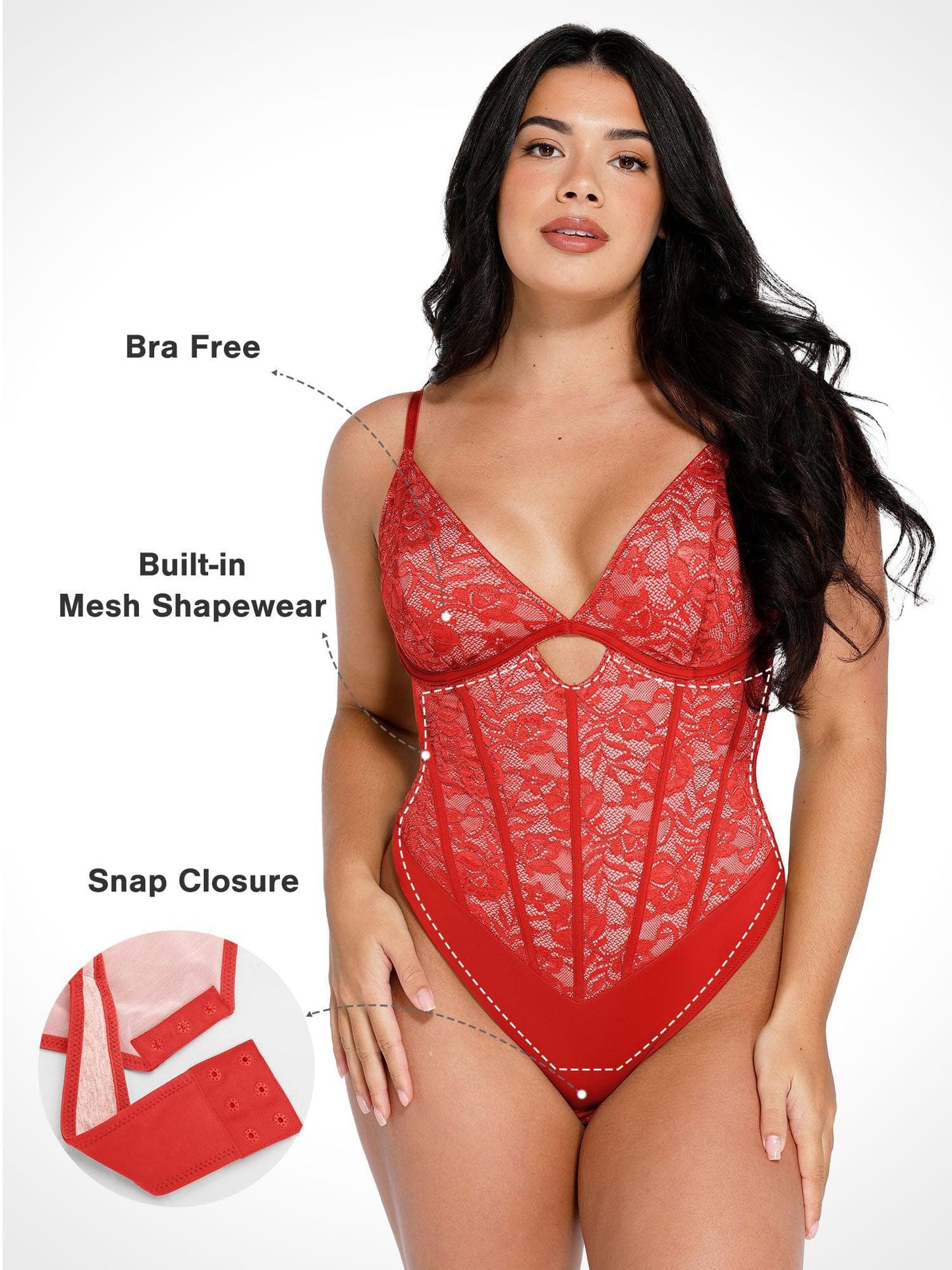 Elevate Your Style with the Shapewear Cutout Corset Bodysuit for a Stunning Hourglass Figure