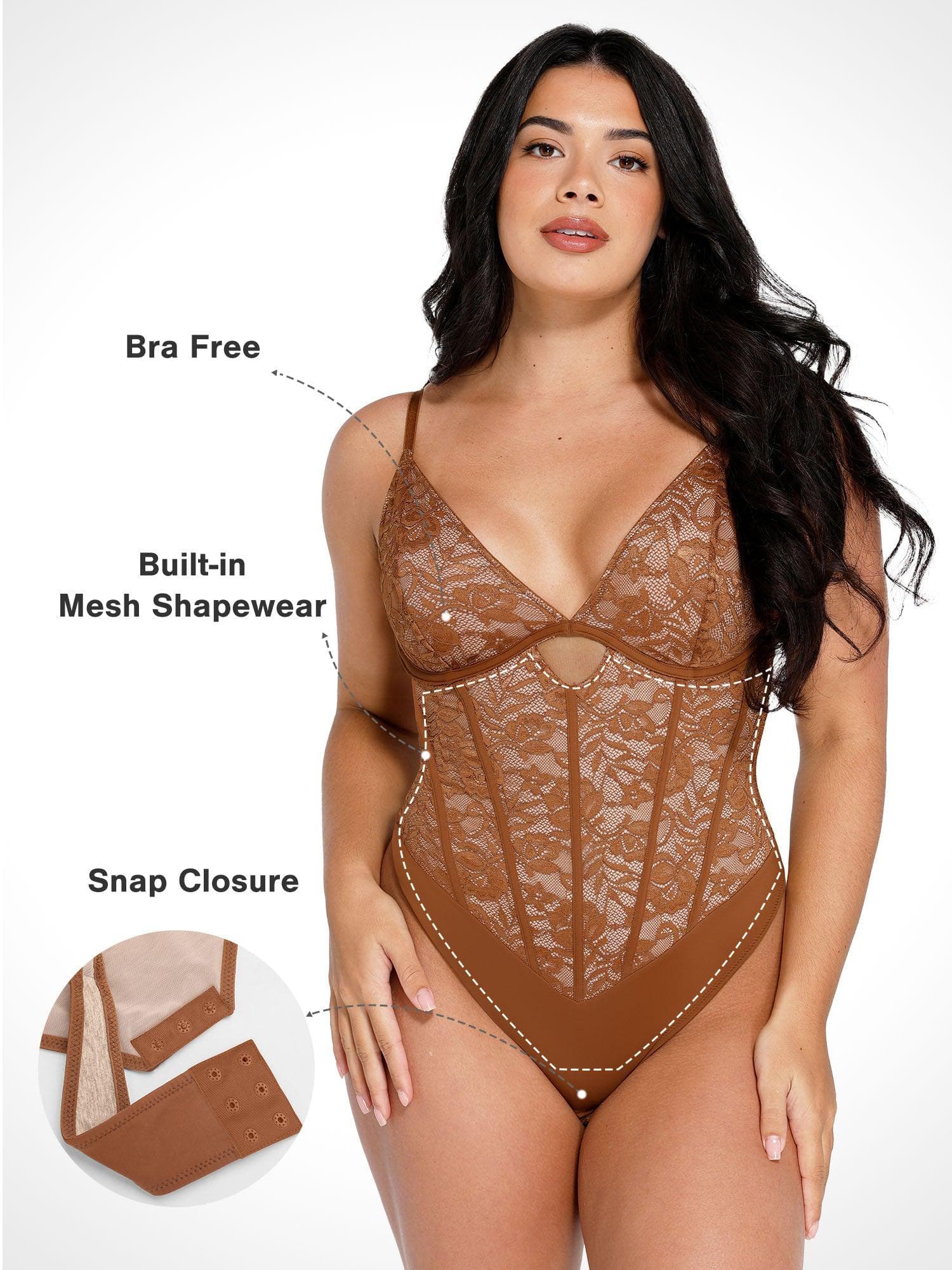Elevate Your Style with the Shapewear Cutout Corset Bodysuit for a Stunning Hourglass Figure