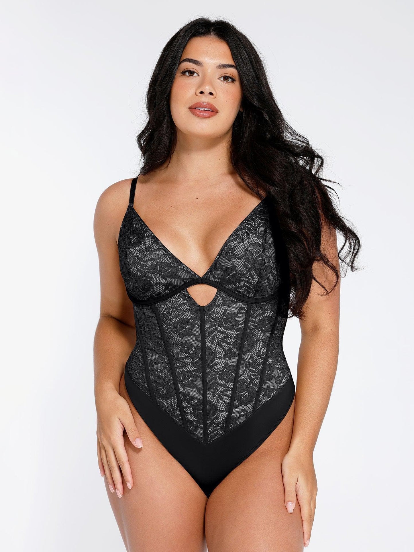 Elevate Your Style with the Shapewear Cutout Corset Bodysuit for a Stunning Hourglass Figure